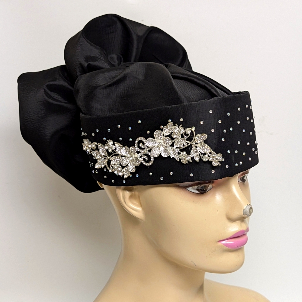 Embellished Zara Cap. It can be made in different colours when ordered.